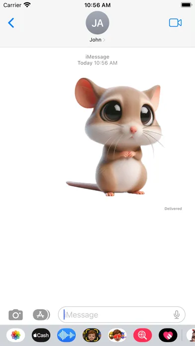 Sad Gerbil Stickers سکرین شاٹس