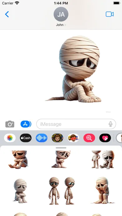 Sad Mummy Stickers स्क्रीनशॉट