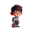Sad Schoolboy Stickers