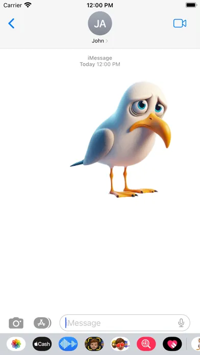 Sad Seagull Stickers 스크린샷