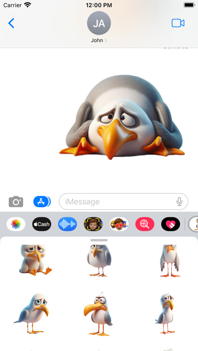 صور Sad Seagull Stickers