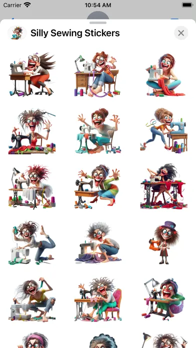 Silly Sewing Stickers Ekran Görüntüleri