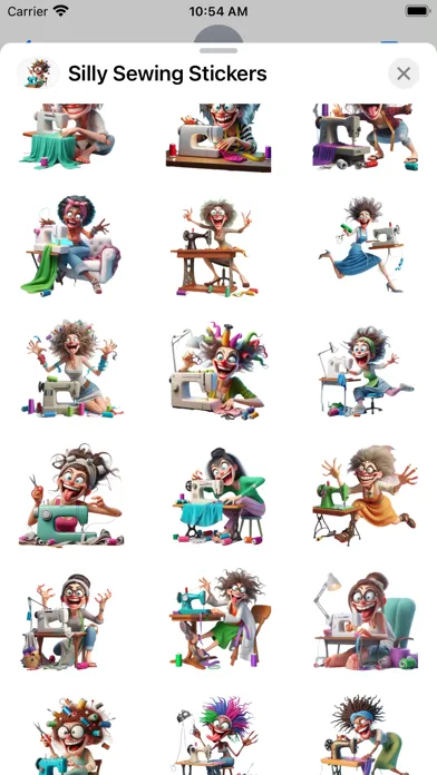 Silly Sewing Stickers Ekran Görüntüleri
