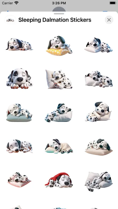 Screenshot di Sleeping Dalmation Stickers