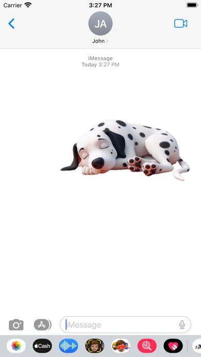 Screenshot di Sleeping Dalmation Stickers