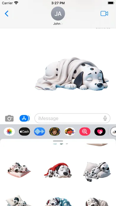 Screenshot di Sleeping Dalmation Stickers
