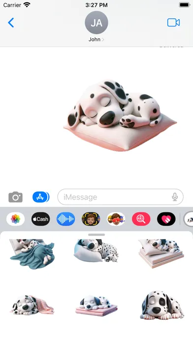 Screenshot di Sleeping Dalmation Stickers