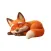 Sleeping Fox Stickers