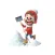 Snow Shovel Man Stickers