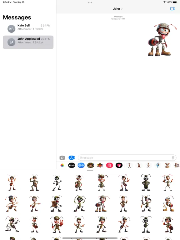 Screenshot di Soldier Ant Stickers iPad 