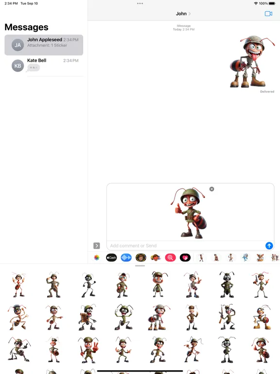 Screenshot di Soldier Ant Stickers iPad 