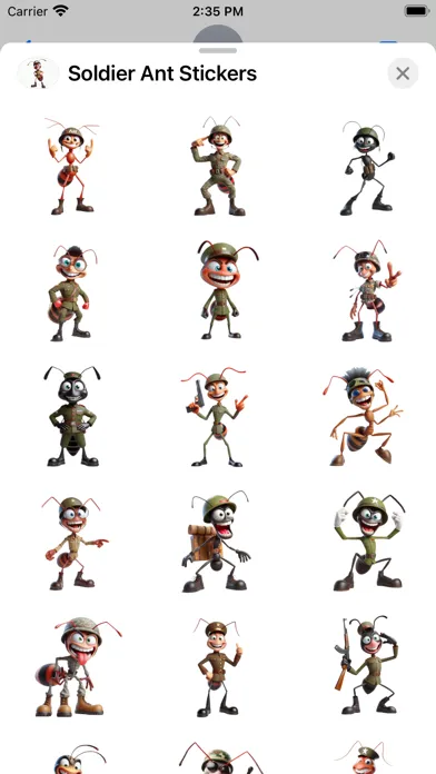 Screenshot di Soldier Ant Stickers