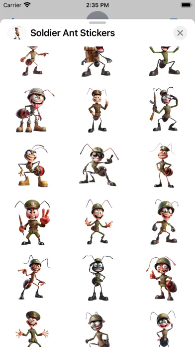 Screenshot di Soldier Ant Stickers