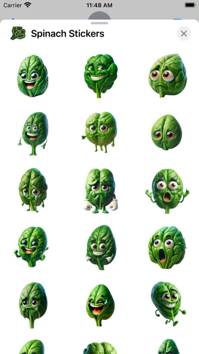 Spinach Stickers Ekran Görüntüleri