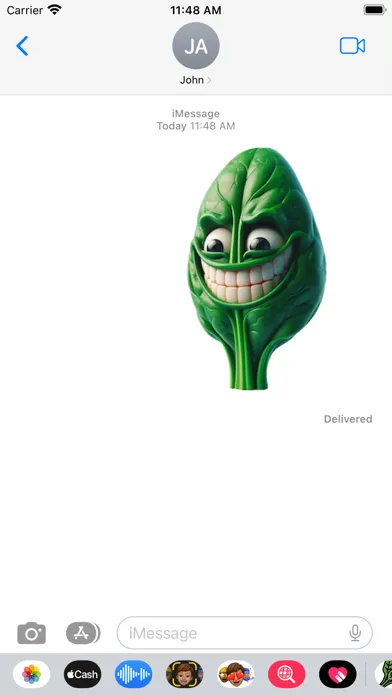 Spinach Stickers Ekran Görüntüleri
