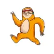 Sprinting Sloth Stickers