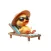 Sunbathing Duckling Stickers