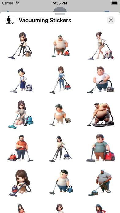 Ảnh chụp màn hình của Vacuuming Stickers