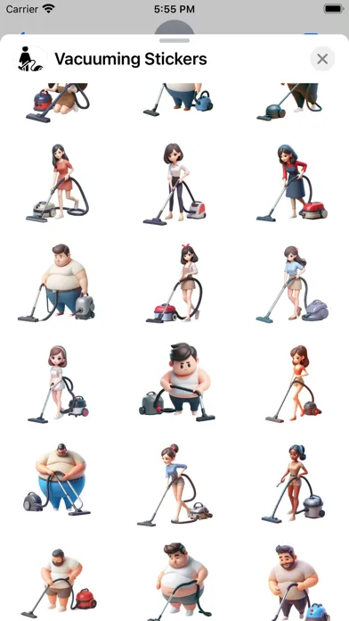 Ảnh chụp màn hình của Vacuuming Stickers