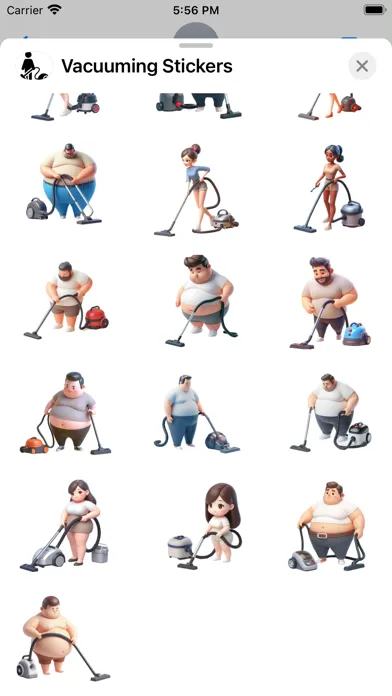 Ảnh chụp màn hình của Vacuuming Stickers