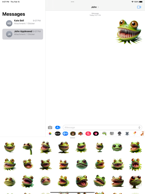 Ảnh chụp màn hình của Venus Flytrap Stickers iPad 