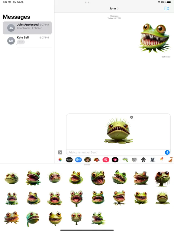 Venus Flytrap Stickers iPad  스크린샷