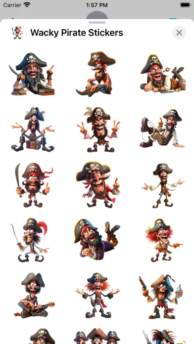 تصاویر Wacky Pirate Stickers