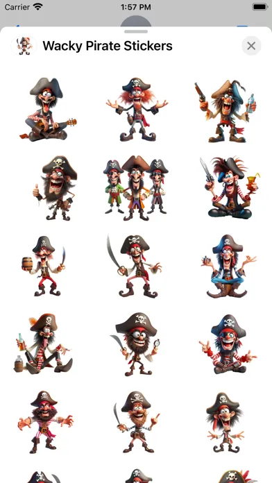 تصاویر Wacky Pirate Stickers