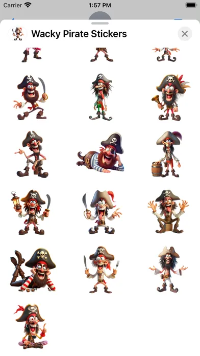 تصاویر Wacky Pirate Stickers