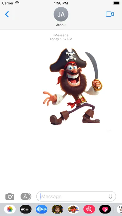 تصاویر Wacky Pirate Stickers