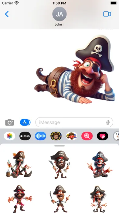 تصاویر Wacky Pirate Stickers