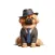 Well-Dressed Pekinese Stickers