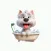 Westie Bath Stickers