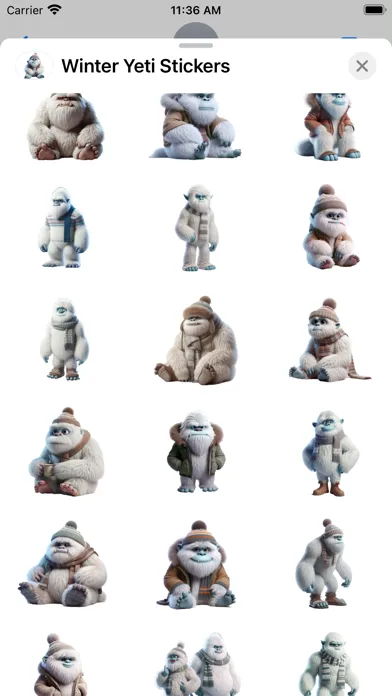 صور Winter Yeti Stickers