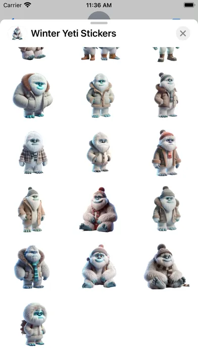 صور Winter Yeti Stickers