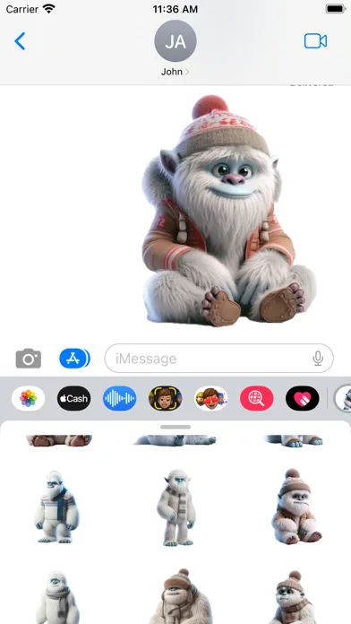صور Winter Yeti Stickers