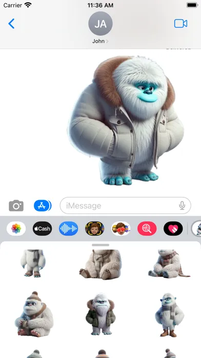 صور Winter Yeti Stickers