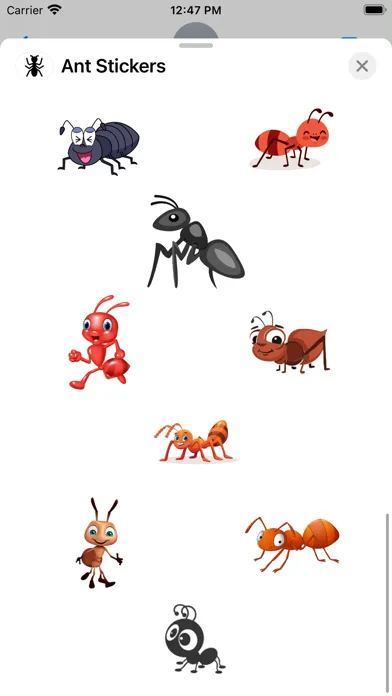 Capturas de tela do Ant Stickers