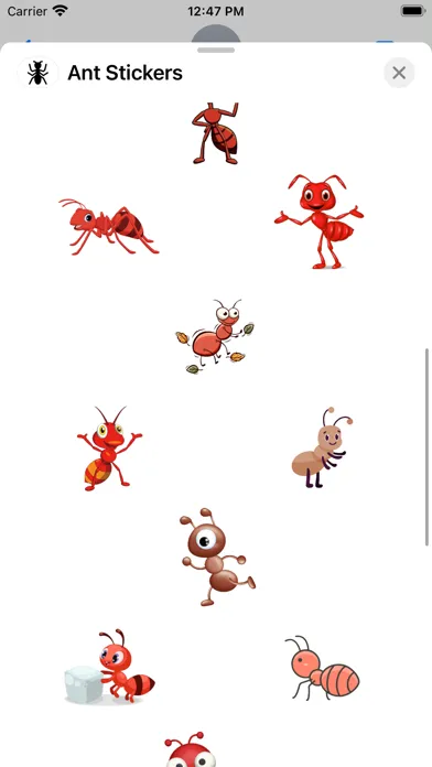 Capturas de tela do Ant Stickers