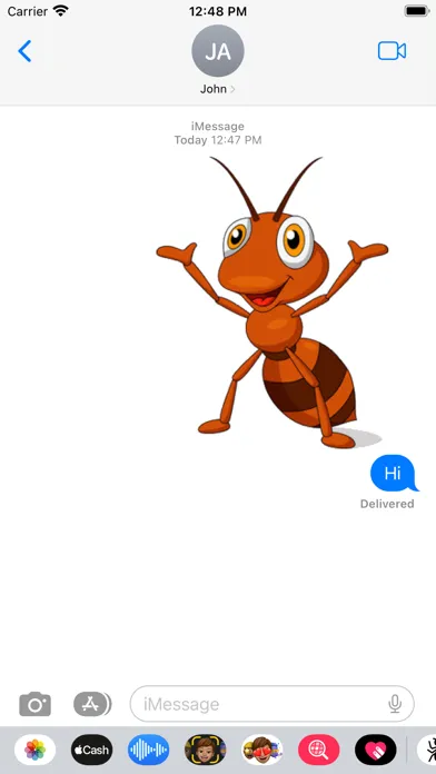 Capturas de tela do Ant Stickers