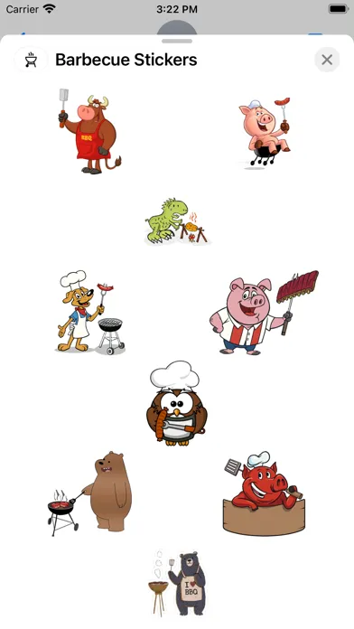 Barbecue Stickers应用截图