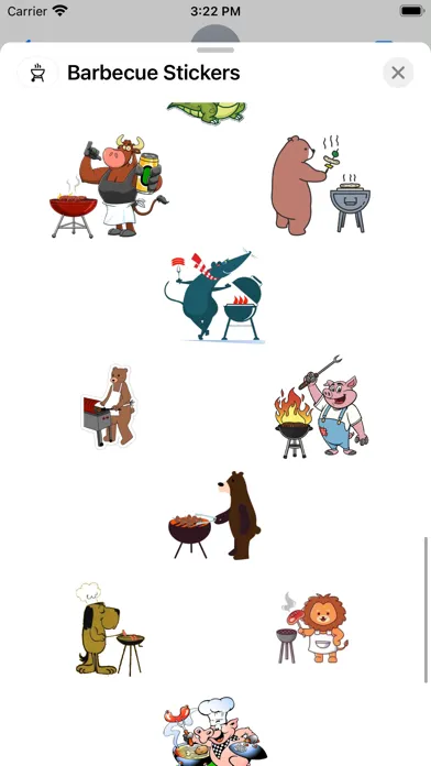 Barbecue Stickers应用截图