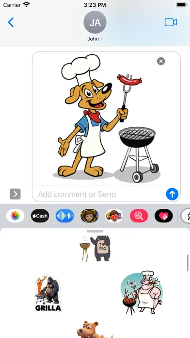 Barbecue Stickers应用截图