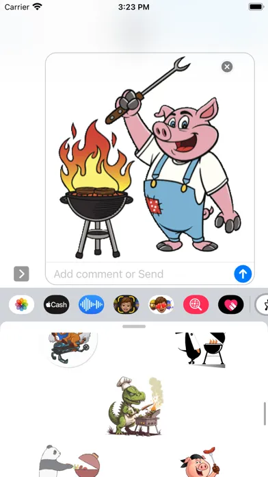 Barbecue Stickers应用截图