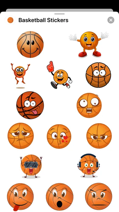 Captures d'écran de Basketball Stickers