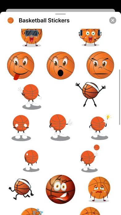 Captures d'écran de Basketball Stickers