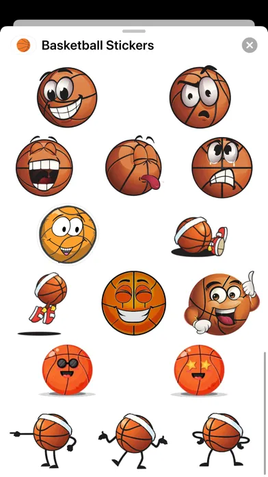 Captures d'écran de Basketball Stickers