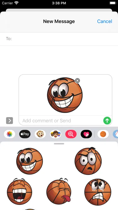 Captures d'écran de Basketball Stickers