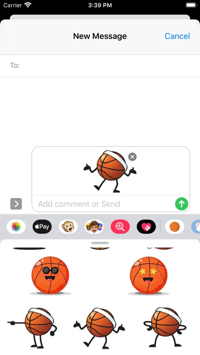 Captures d'écran de Basketball Stickers