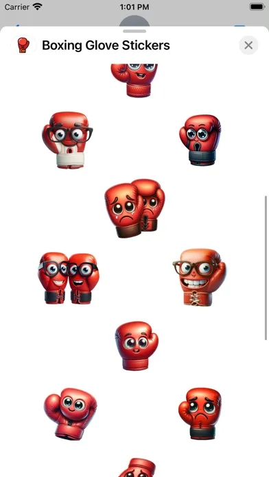 Tangkapan layar Boxing Glove Stickers